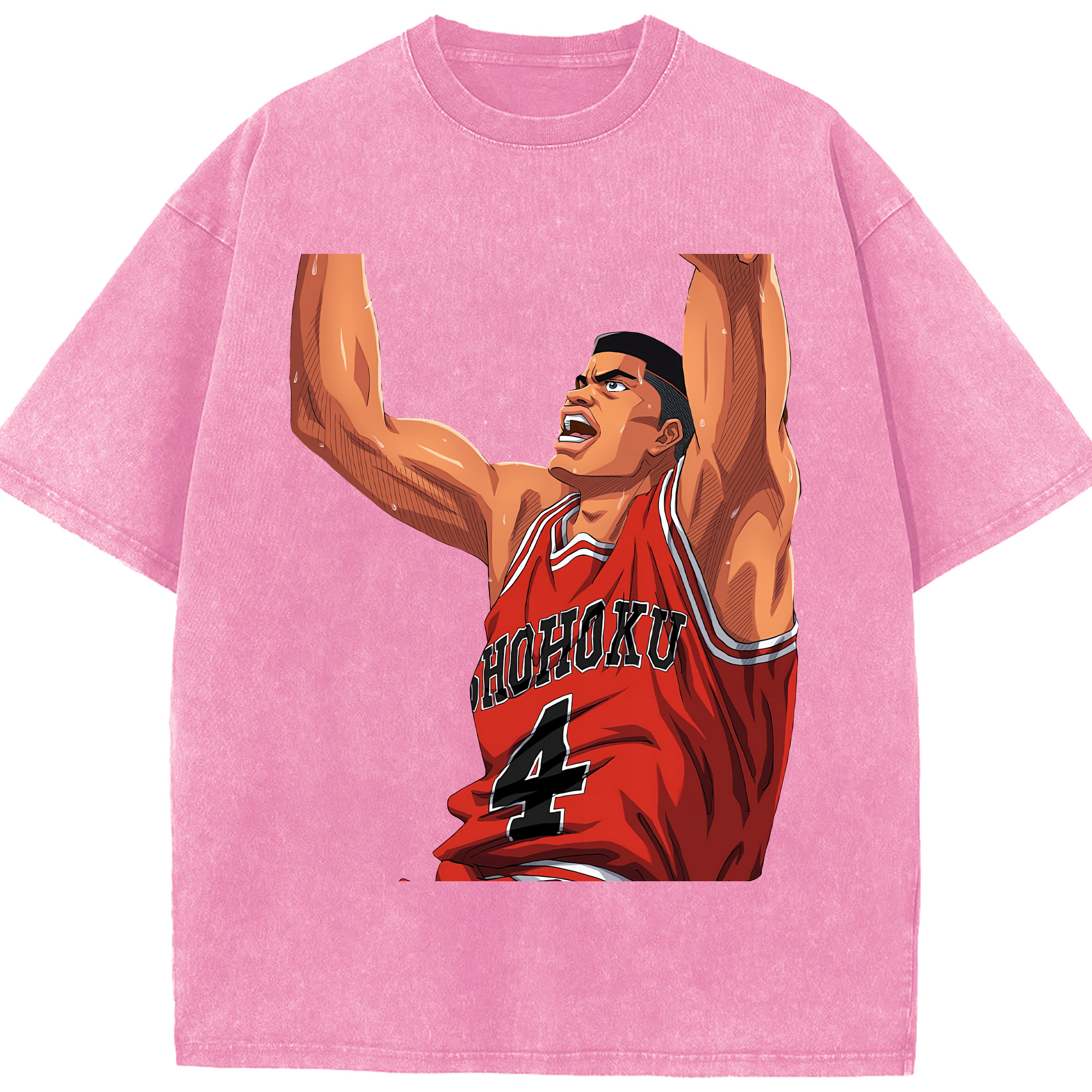 （画像用） SLAM DUNK／スラムダンク 綿100% ヴィンテージ風 半袖Tシャツ（フロントプリント）